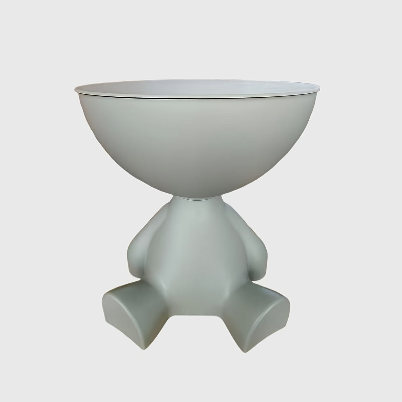 Bear-Shaped Side Table with Storage