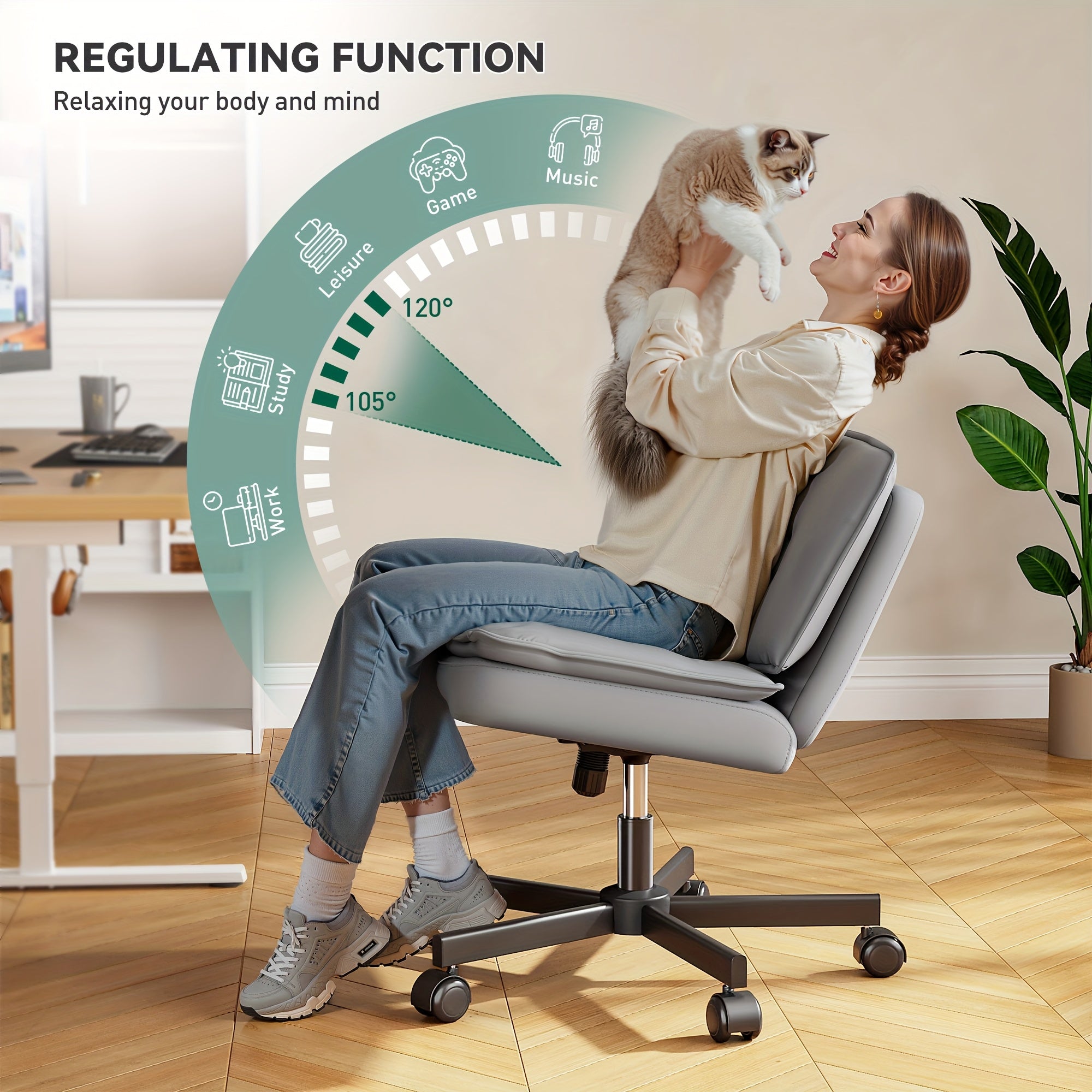 27-Inch Criss-Cross Office Chair