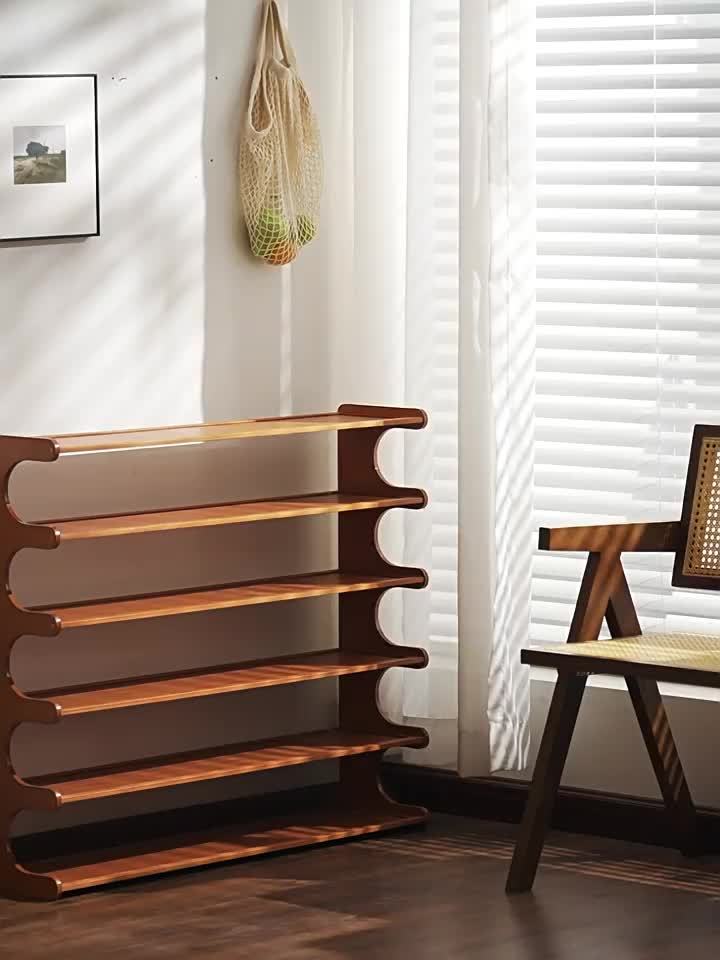 5/6-Tier Bamboo Shoe Rack Organizer
