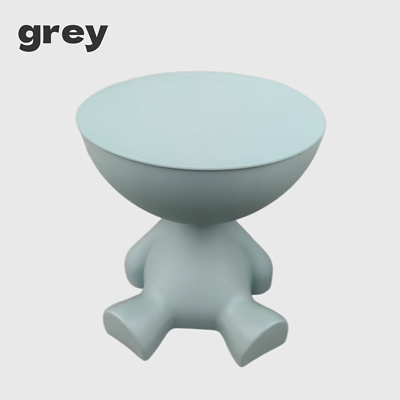 Bear-Shaped Side Table with Storage