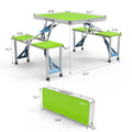 4FT Folding Camping Table with 4 Seats