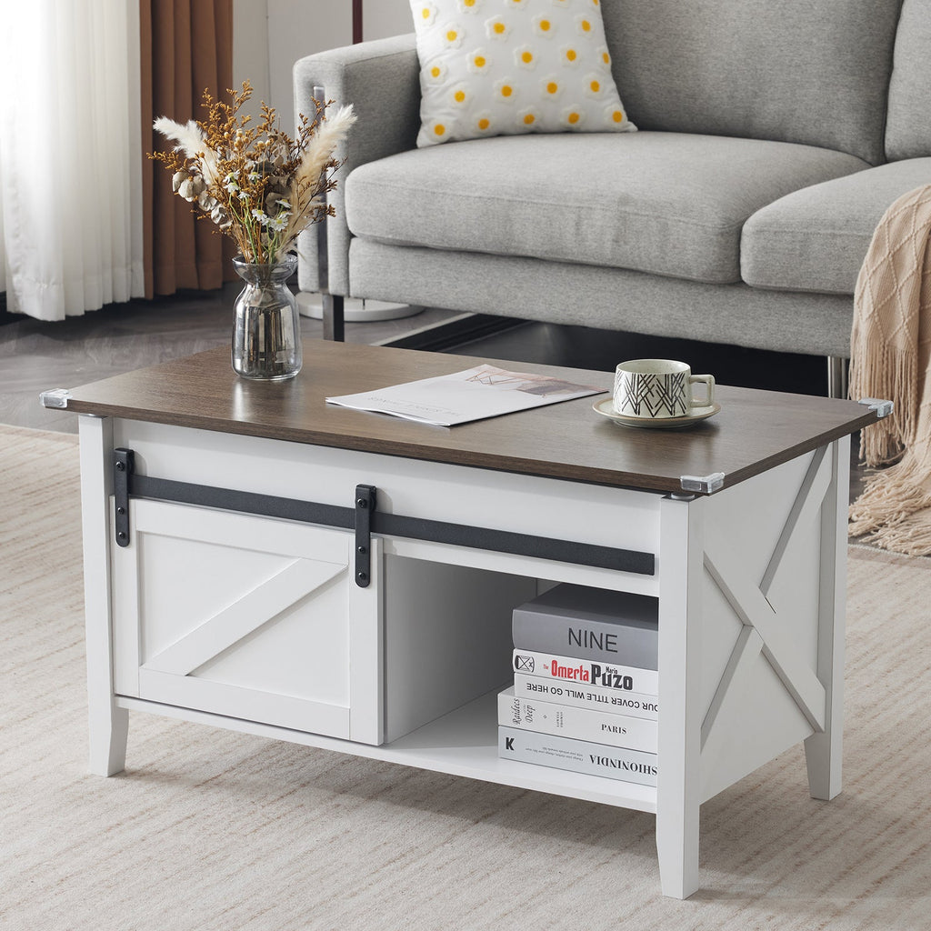36" Farmhouse Lift-Top Coffee Table