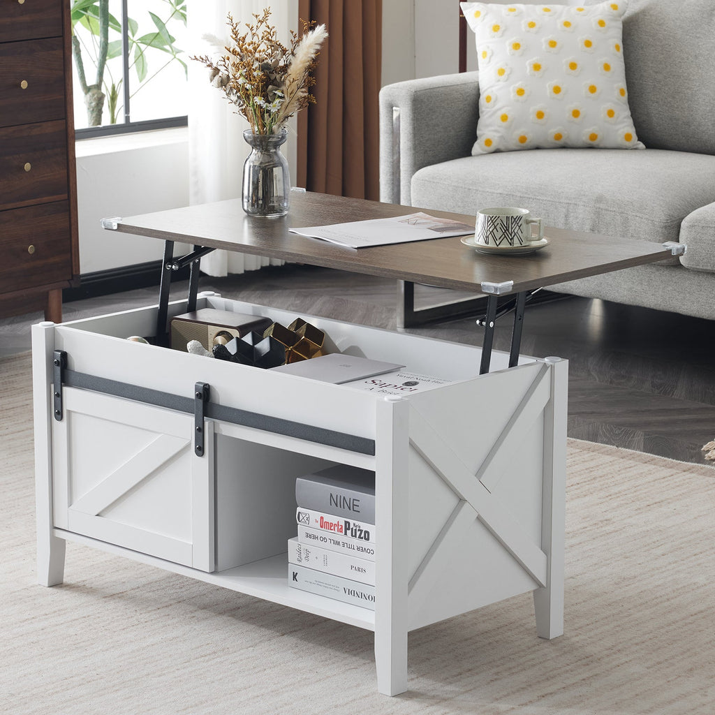 36" Farmhouse Lift-Top Coffee Table