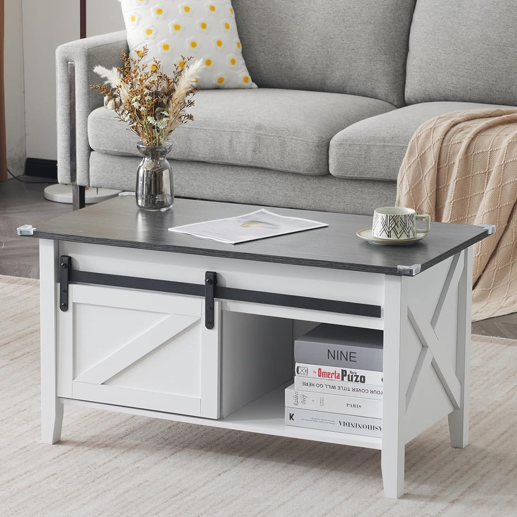 36" Farmhouse Lift-Top Coffee Table