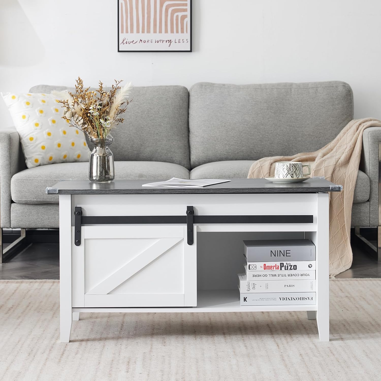 36" Farmhouse Lift-Top Coffee Table