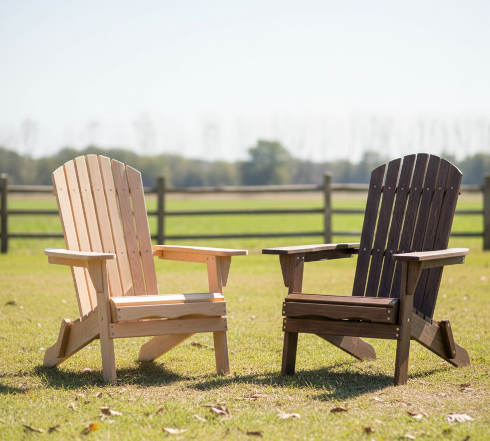 Folding Wooden Adirondack Chair