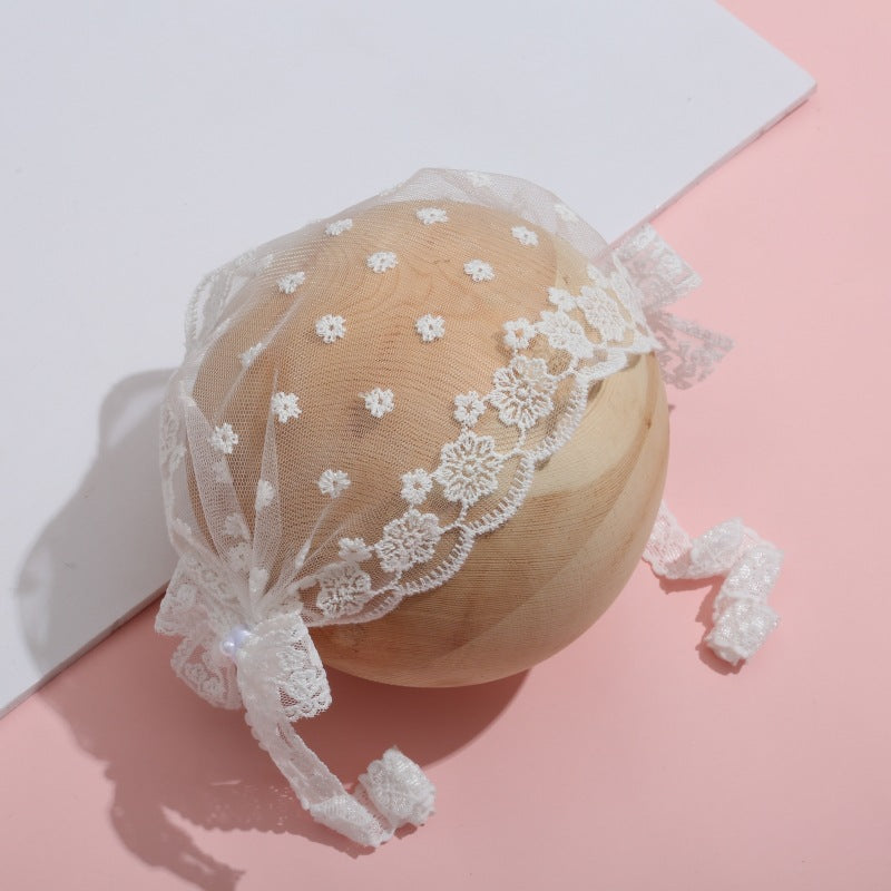 Lace & Bow Baby Headband
