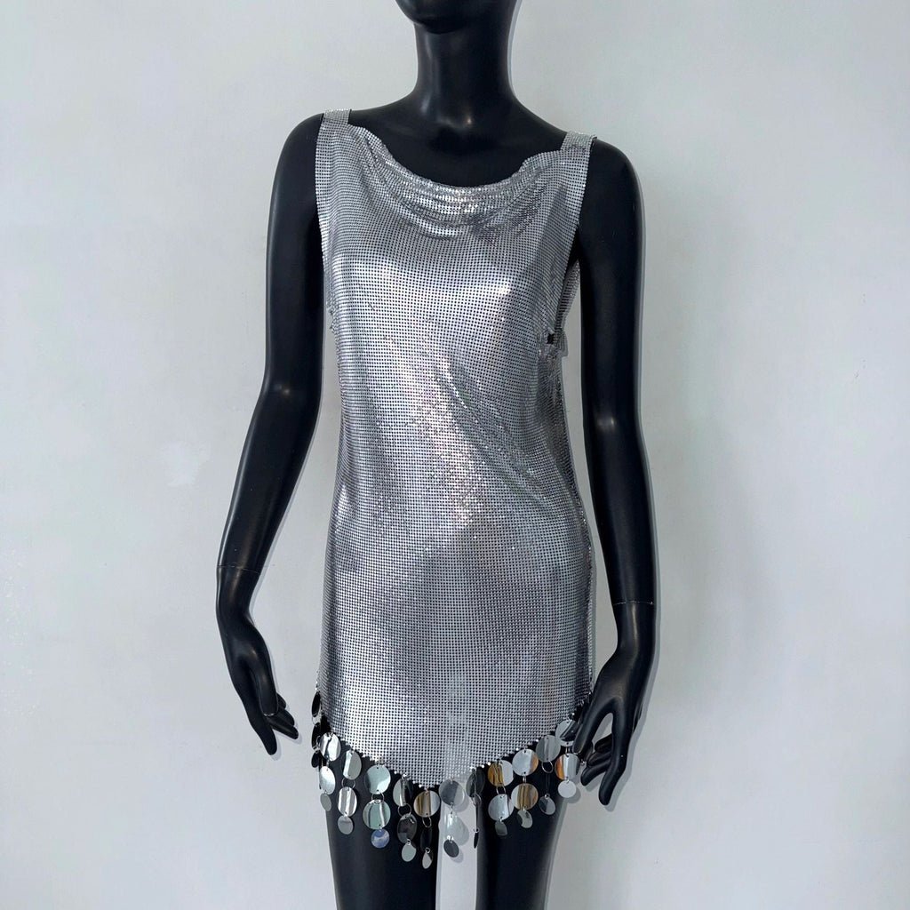 Sequined Fringe Stage Dress
