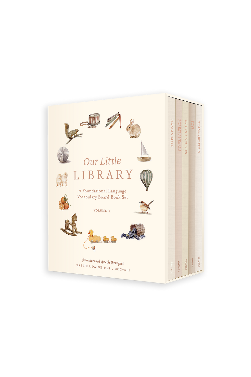 Our Little Library First Words Board Book Set