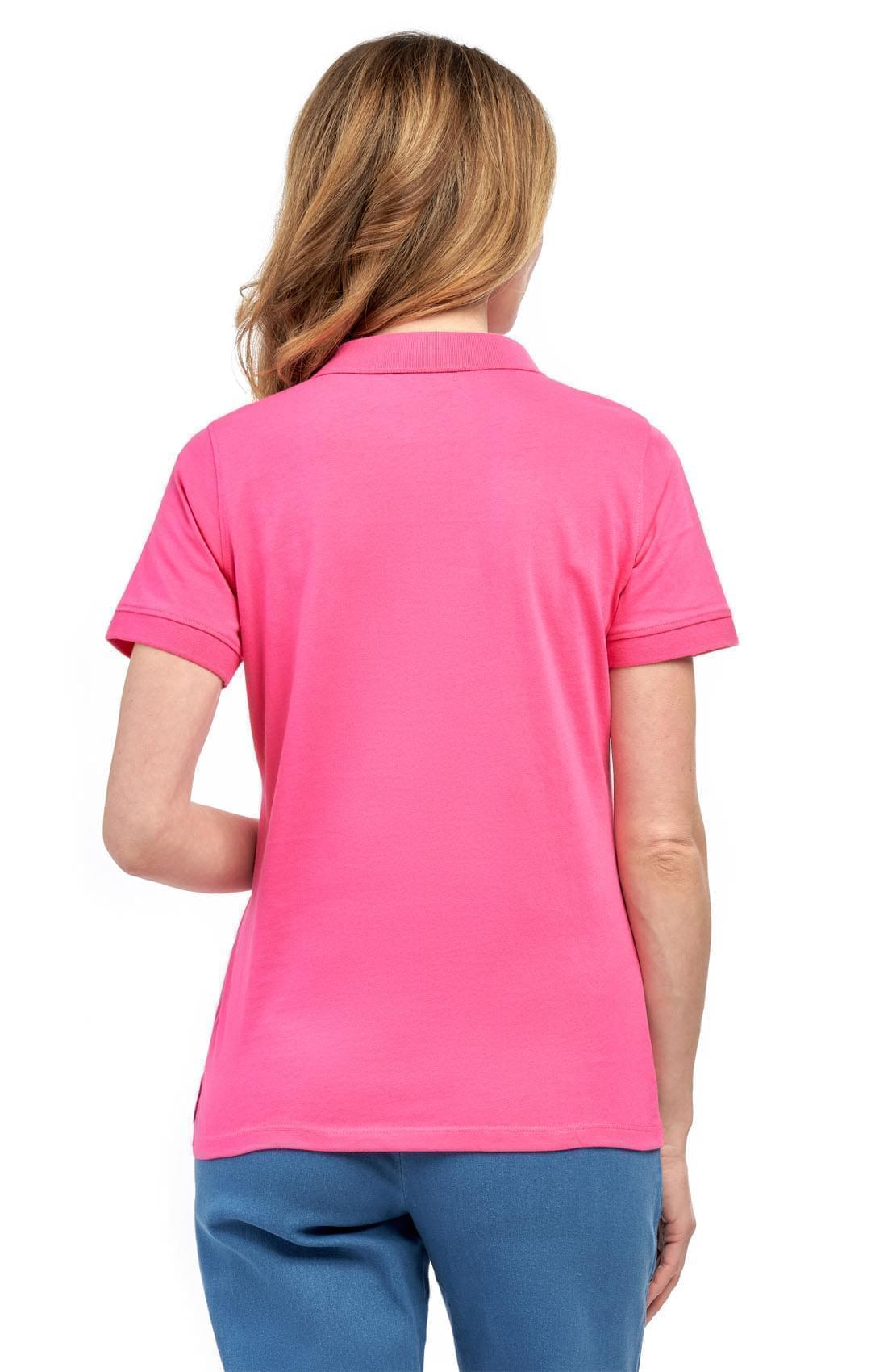Women’s Relaxed-Fit Pique Knit Golf Polo