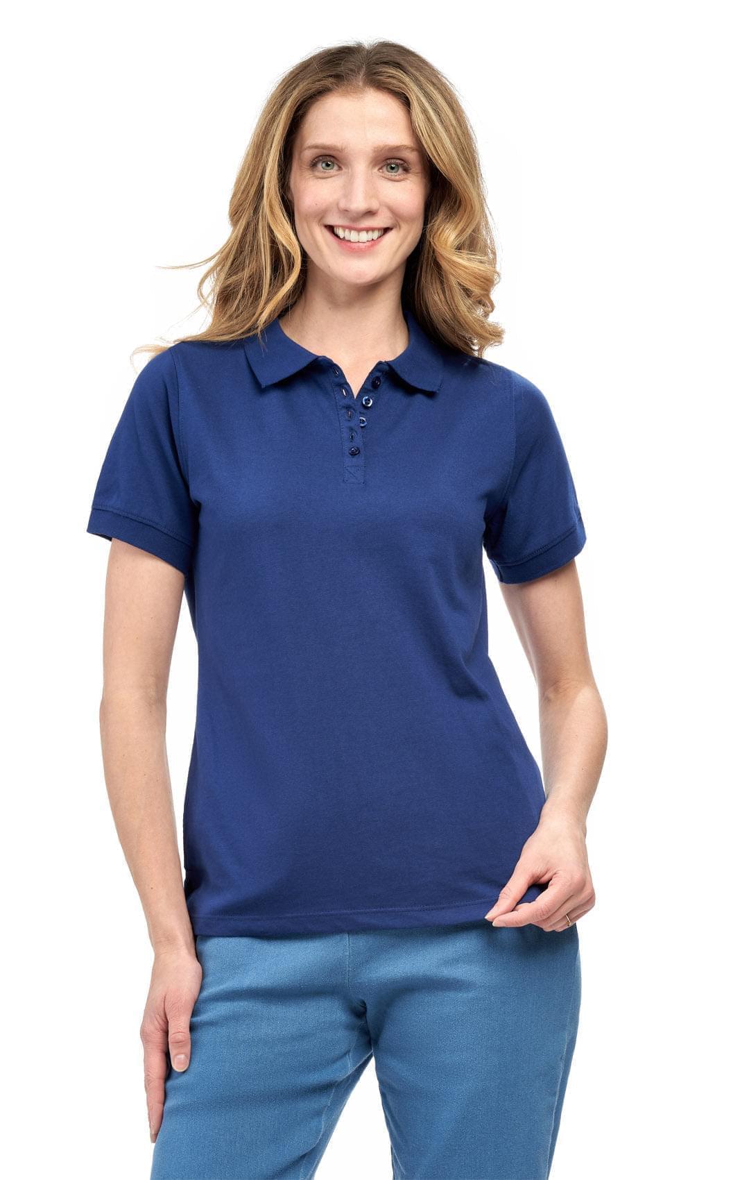 Women’s Relaxed-Fit Pique Knit Golf Polo