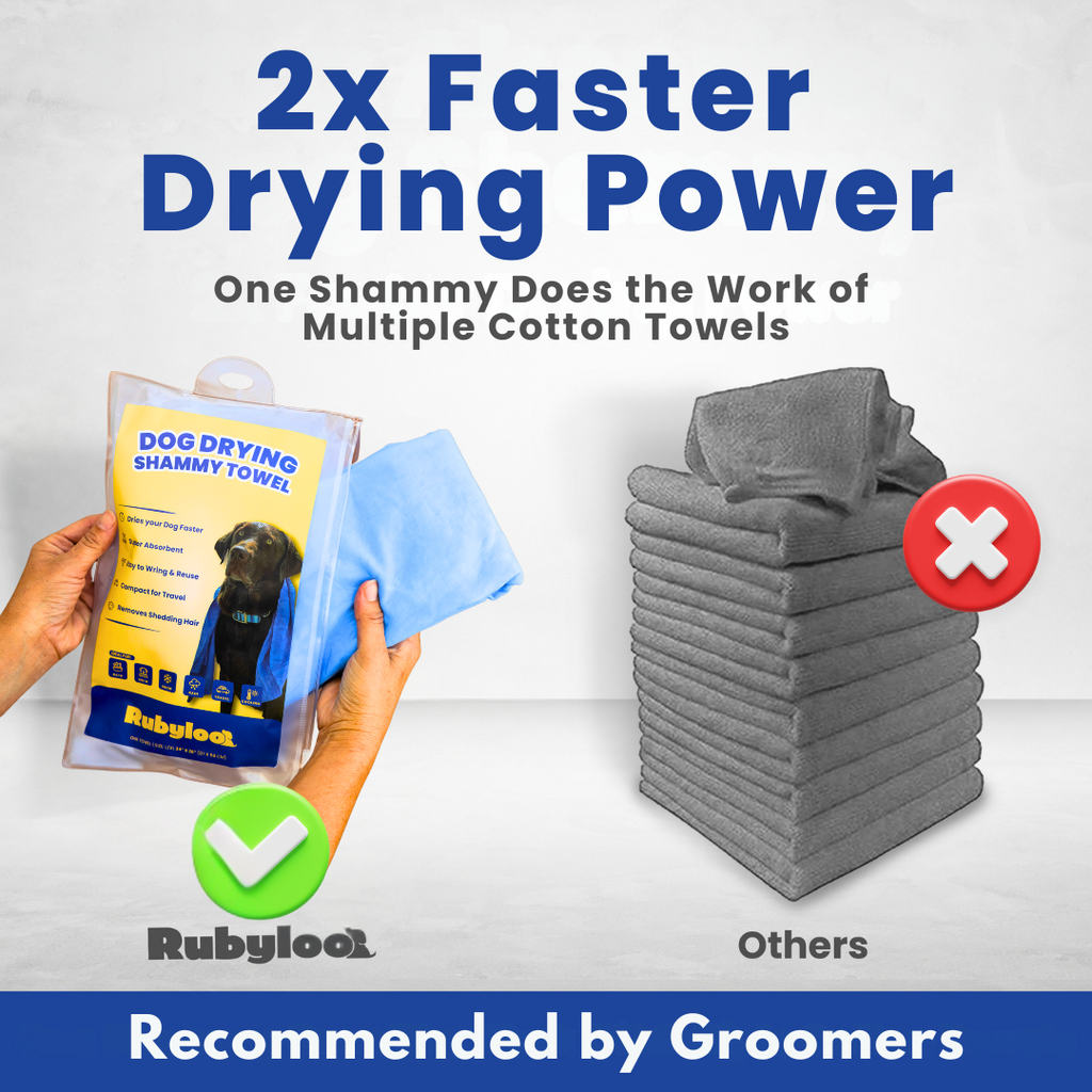Quick-Dry Dog Shammy Towel – 1 or 2 Pack