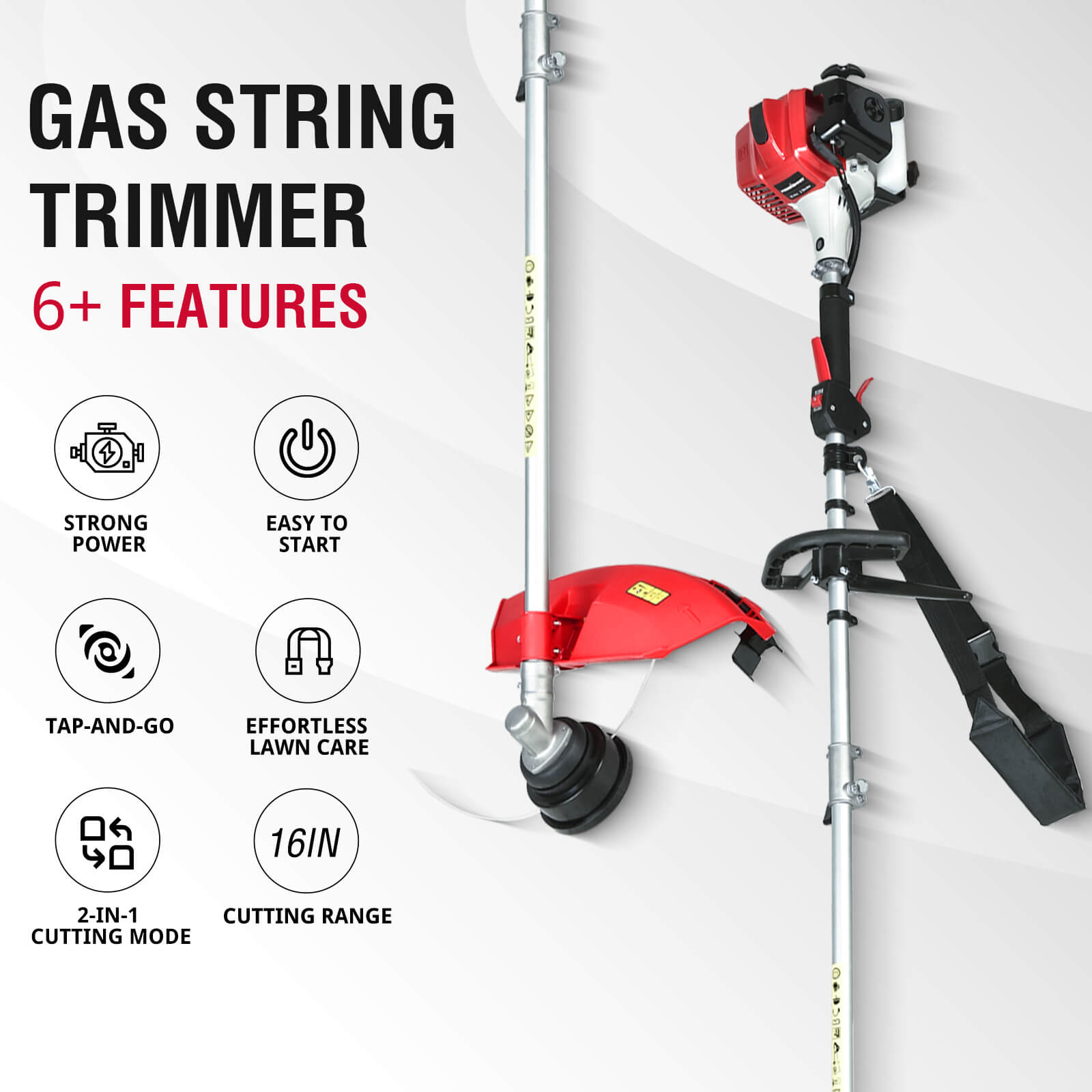 22" 170cc 3-in-1 Self-Propelled Lawn Mower & 16" 25cc String Trimmer Bundle V8622S+PS4532