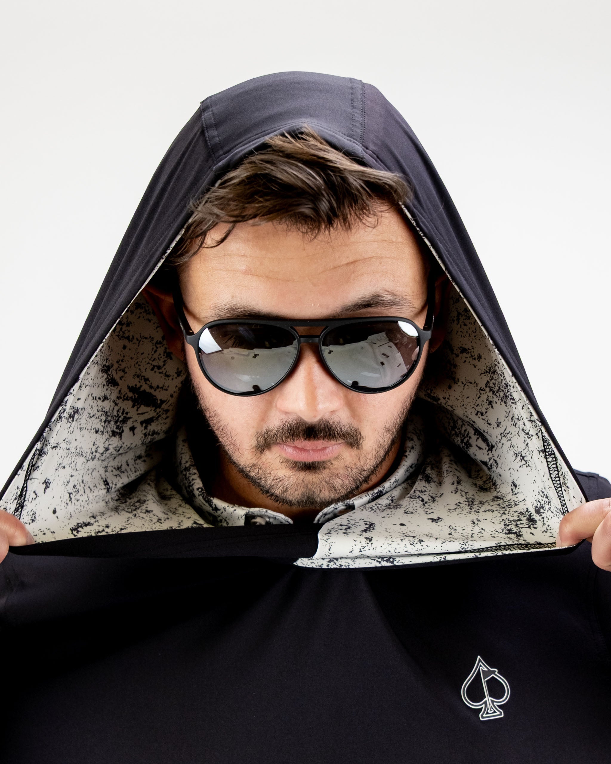 Performance Golf Hoodie – White Noise