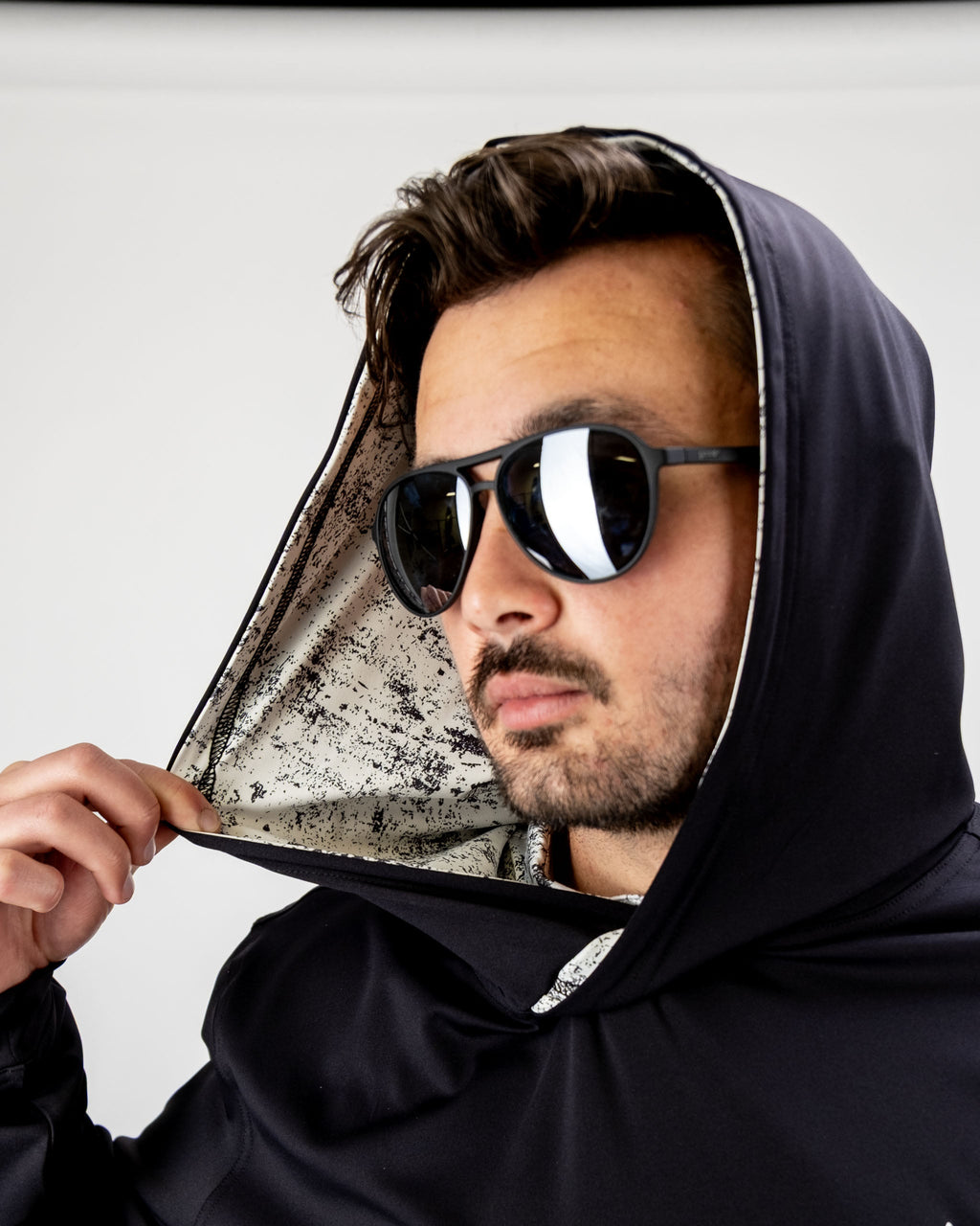 Performance Golf Hoodie – White Noise