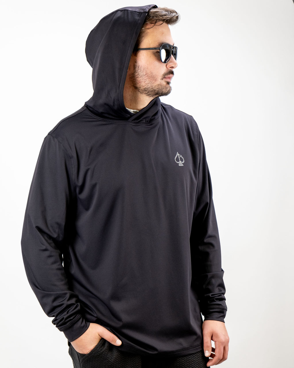 Performance Golf Hoodie – White Noise