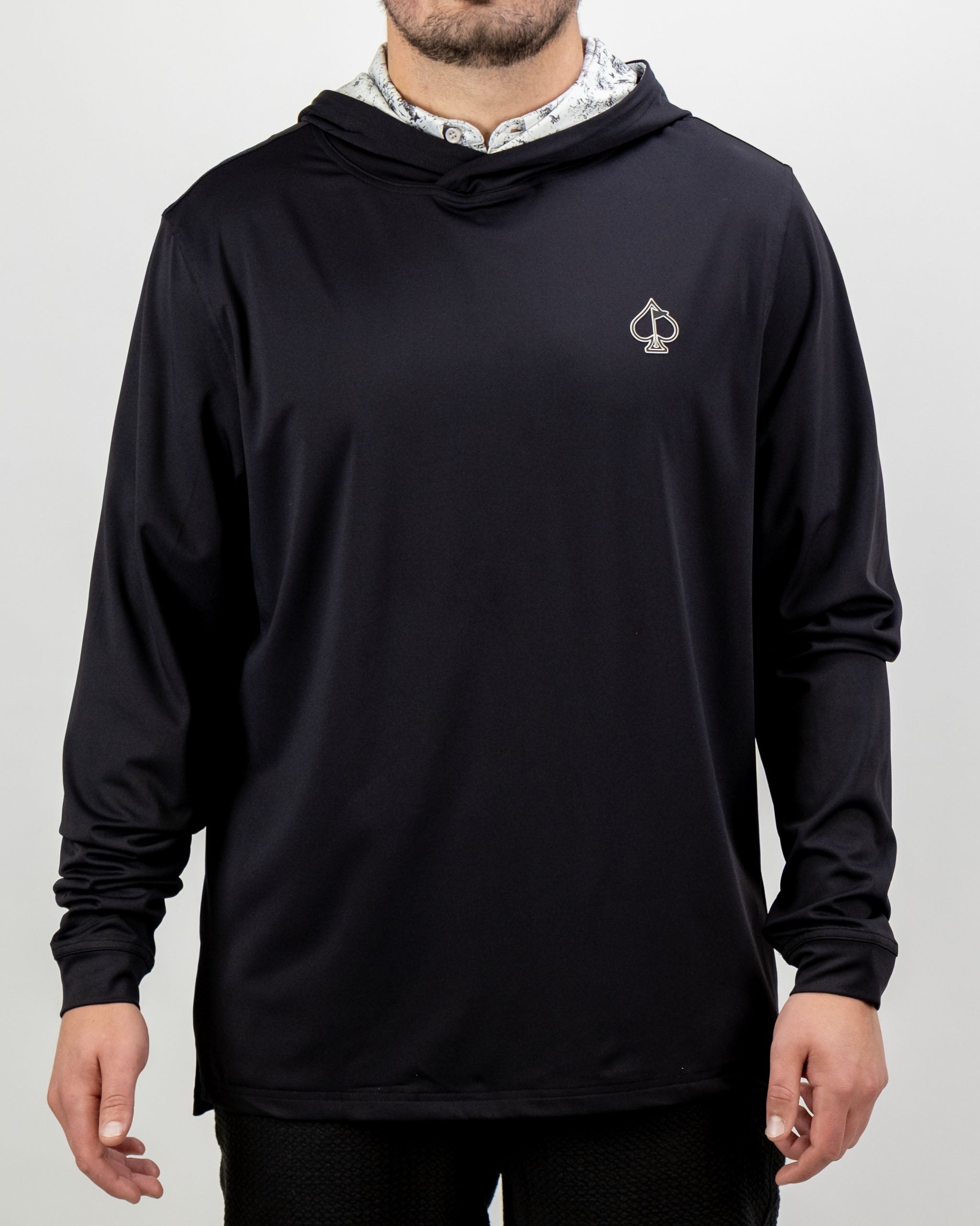 Performance Golf Hoodie – White Noise
