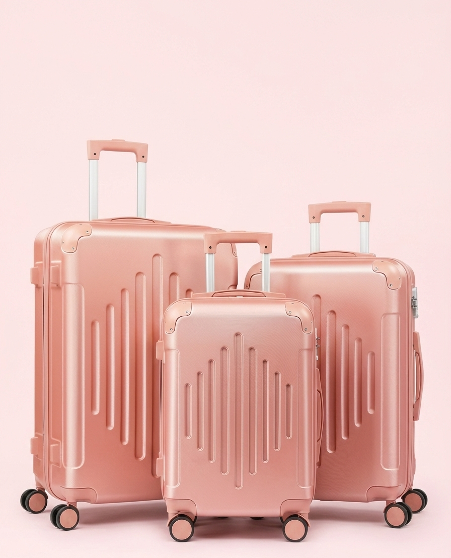 3-Piece Hard Shell Luggage Set with TSA Lock