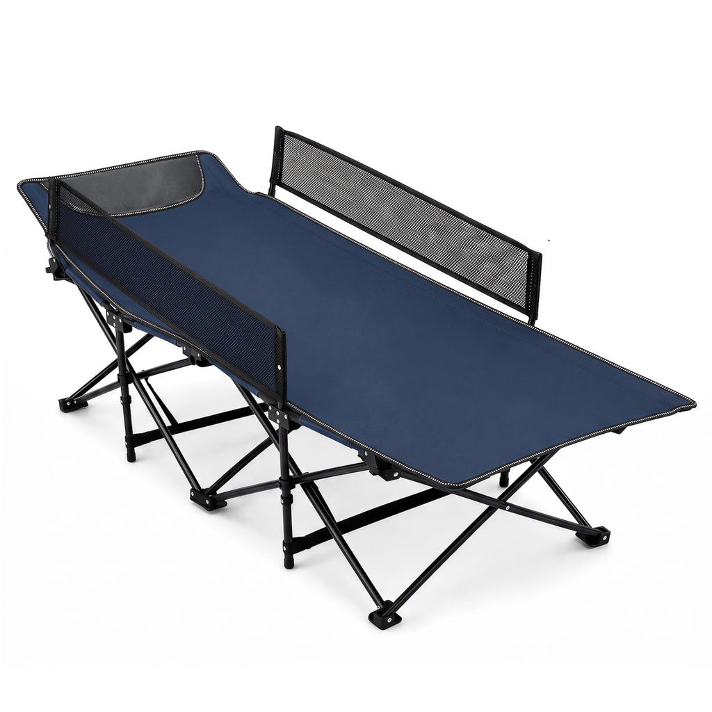 Portable Folding Camping Cot with Guardrail