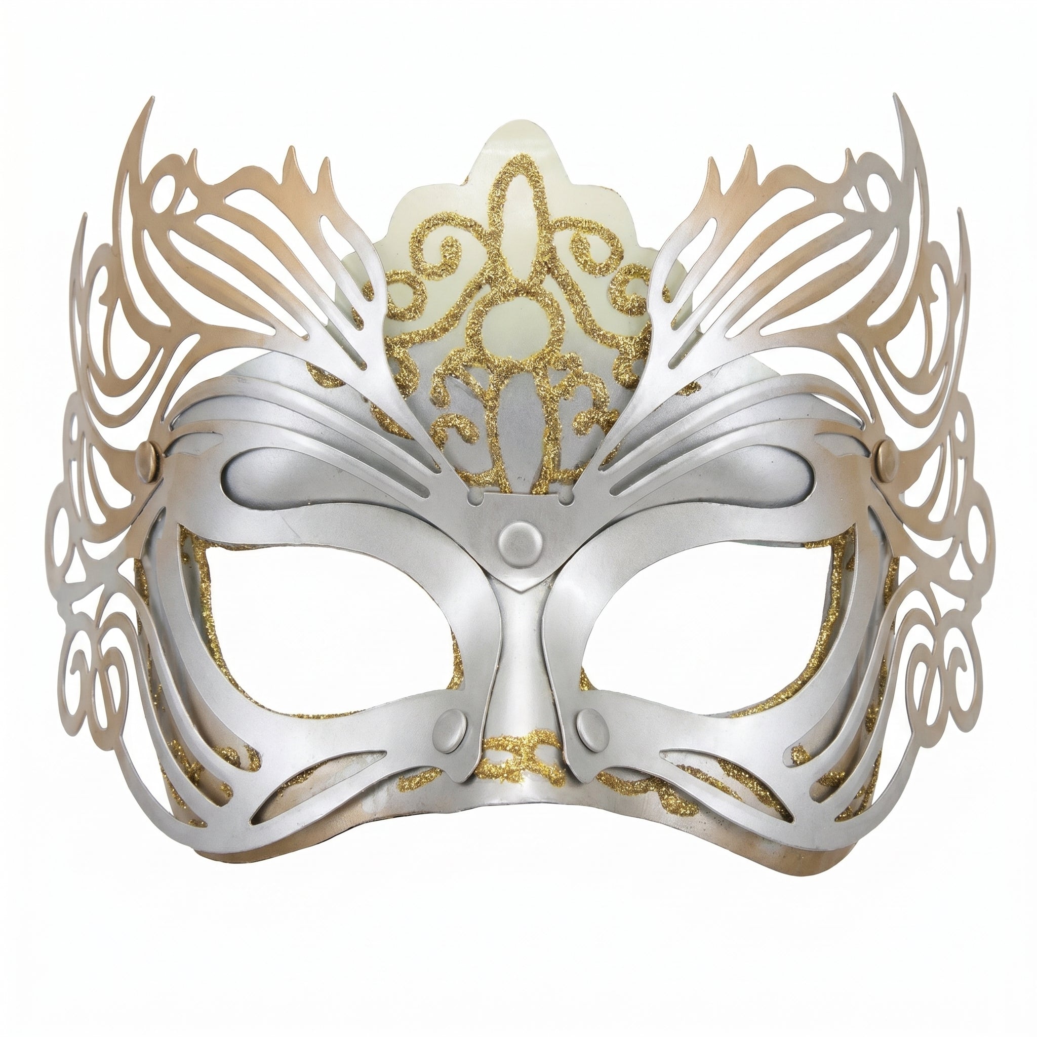 Gold & Silver Masquerade Mask – product view 1