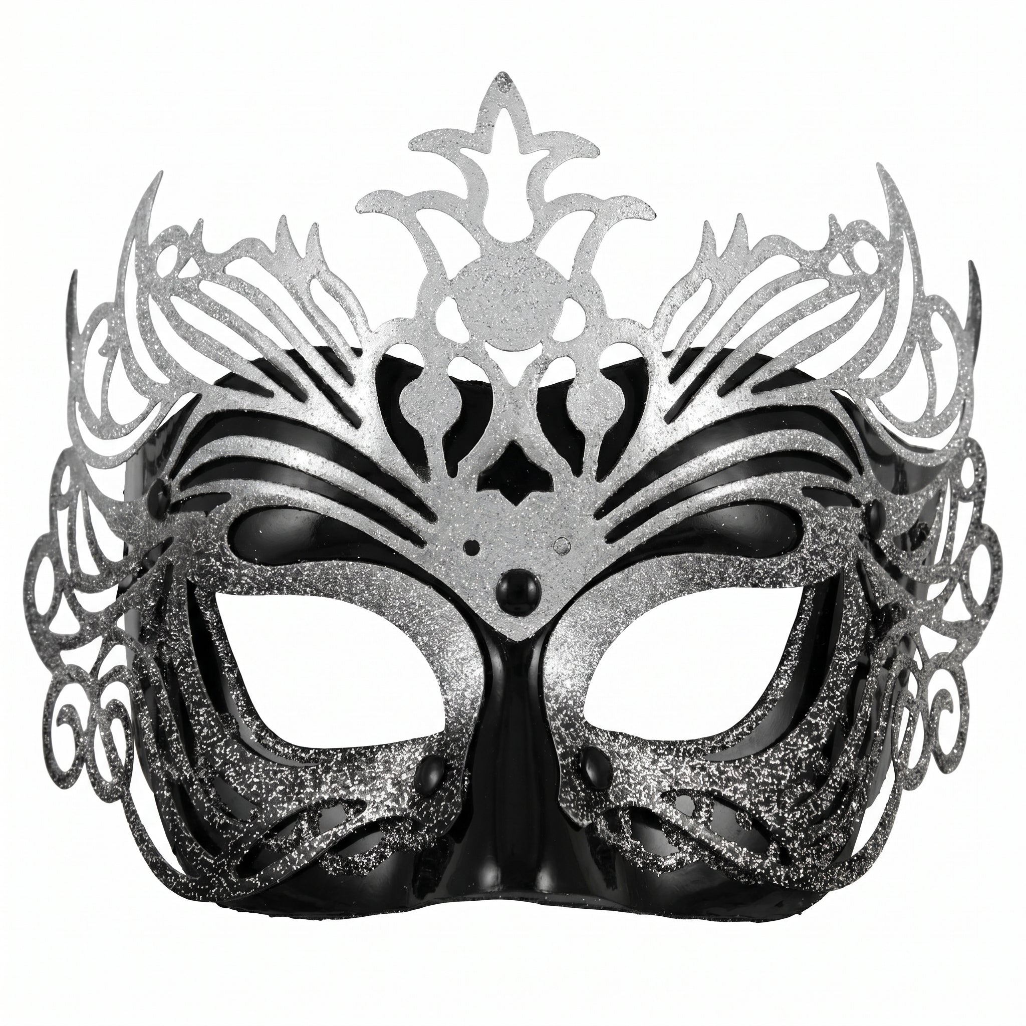 Black & Silver Masquerade Mask – product view 1