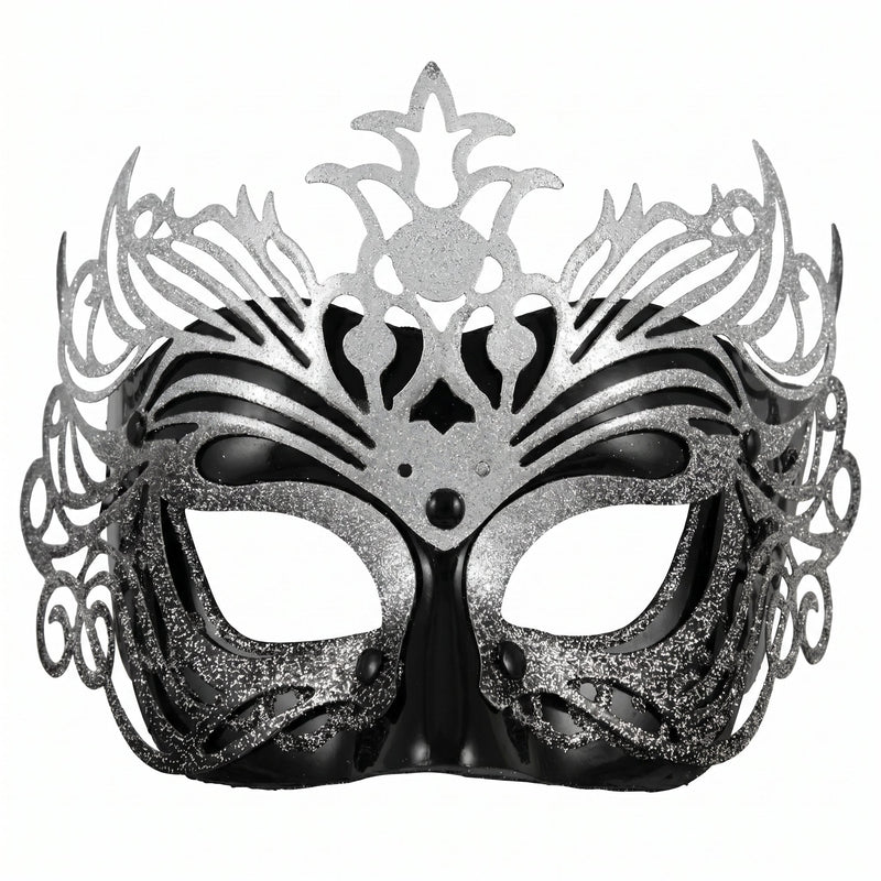 Black & Silver Masquerade Mask – product view 1