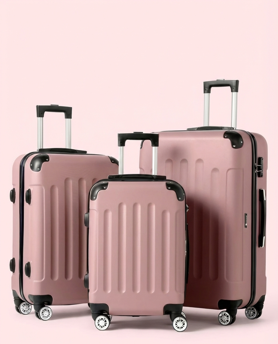 3-Piece Hard Shell Luggage Set with TSA Lock