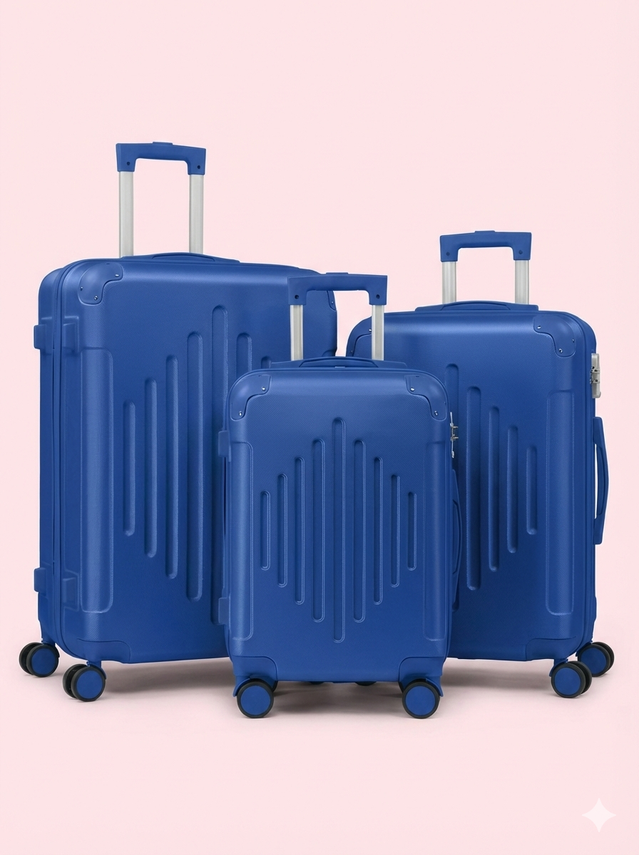 3-Piece Hard Shell Luggage Set with TSA Lock