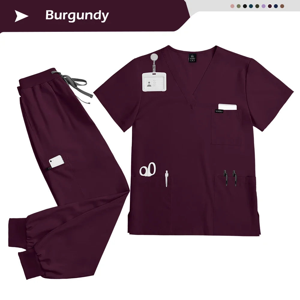 Women’s Short Sleeve Nurse Scrub Set