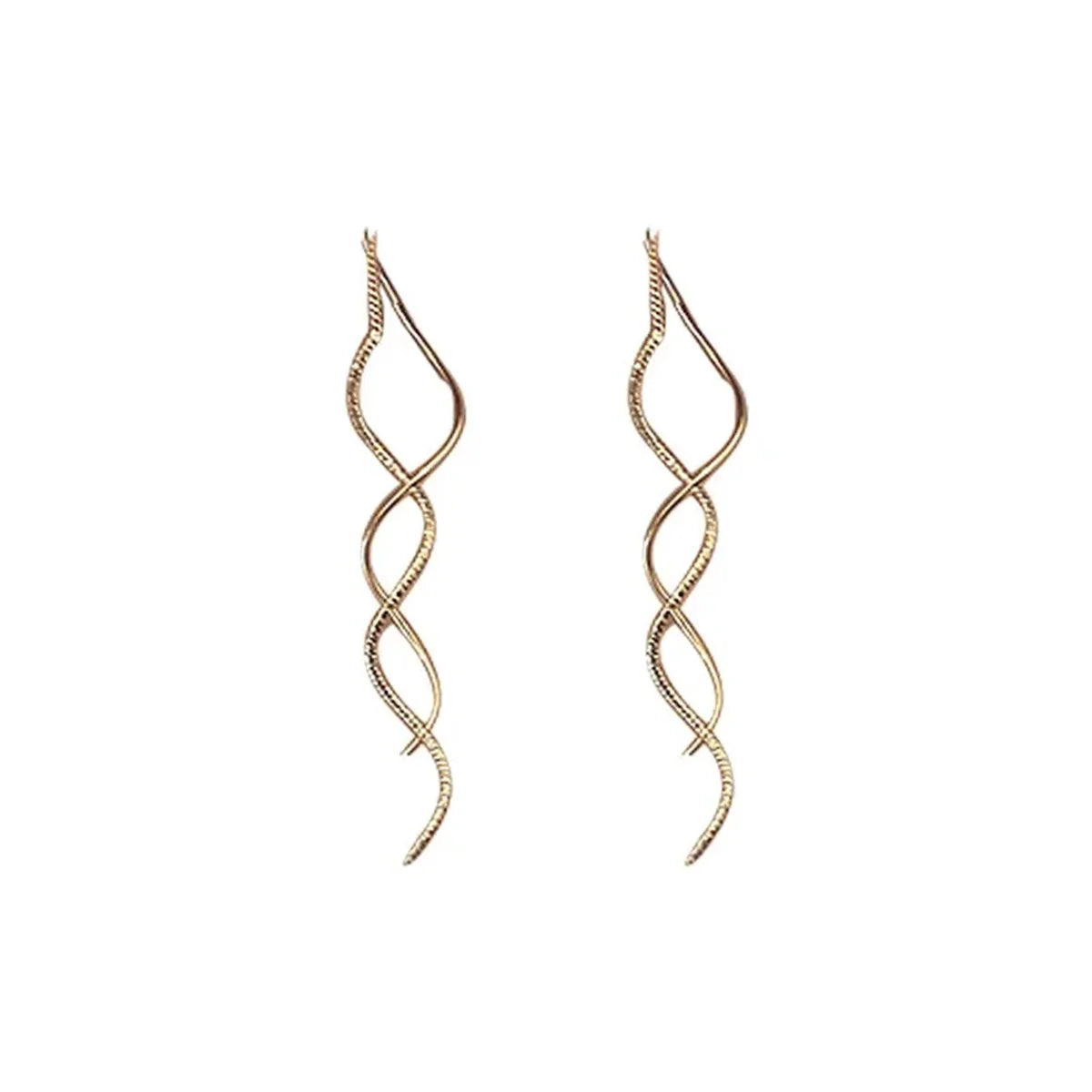 Wave Fringe Tassel Drop Earrings