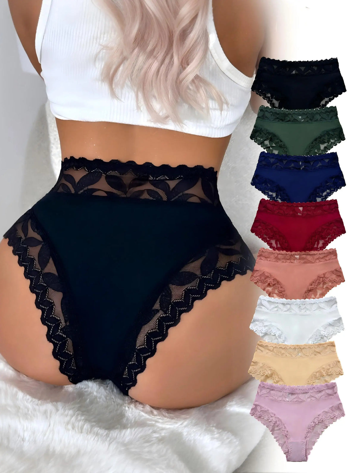 8-Piece Lace Panty Set