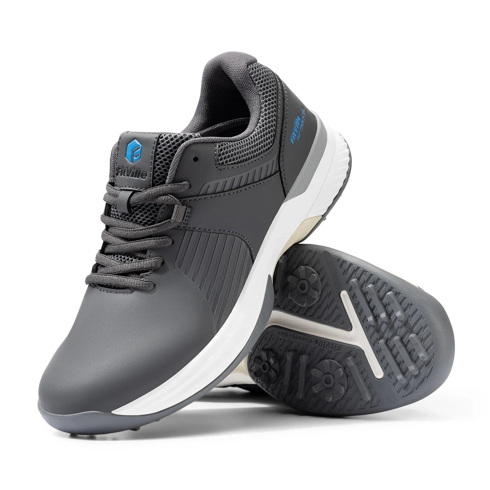 FitVille Wide Water-Resistant Men’s Golf Shoes