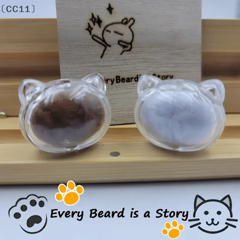 2-Piece Transparent Pet Fur Keepsake Box