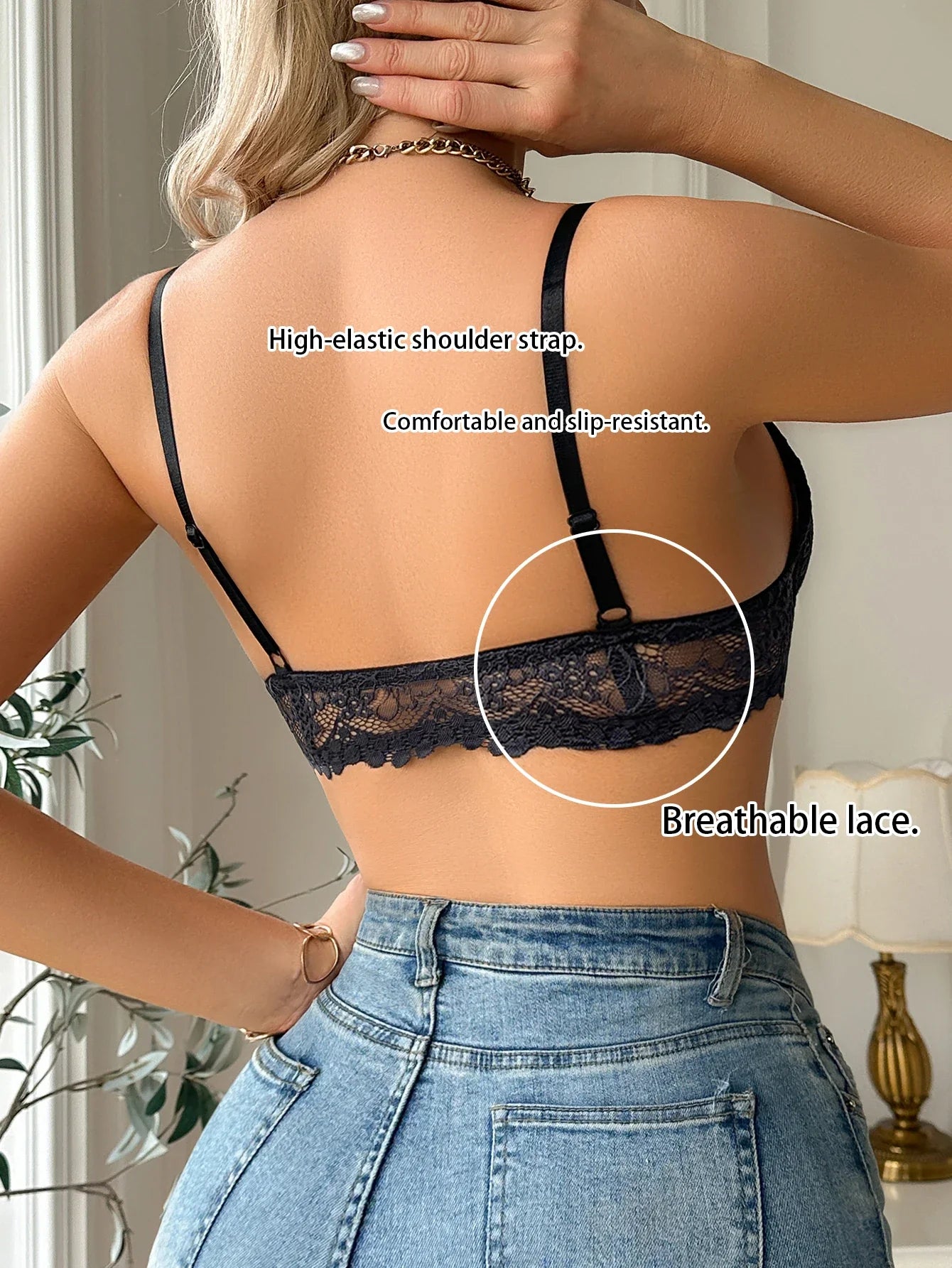 Front-Clasp Lace Push-Up Bra