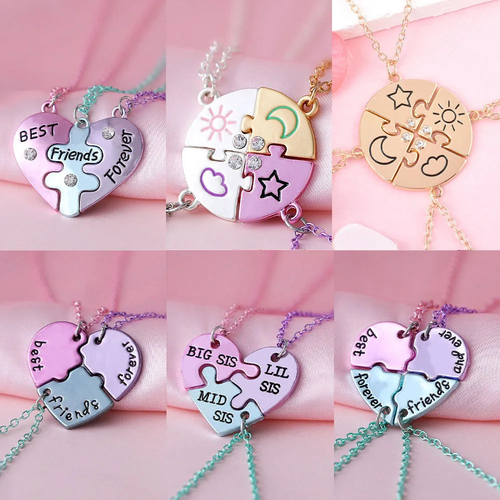 Heart Best Friend Necklace Set