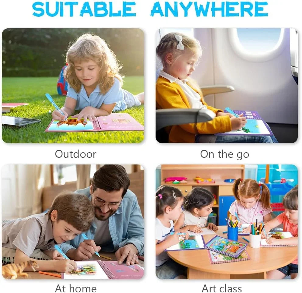 Reusable Watercolor Magic Book for Kids
