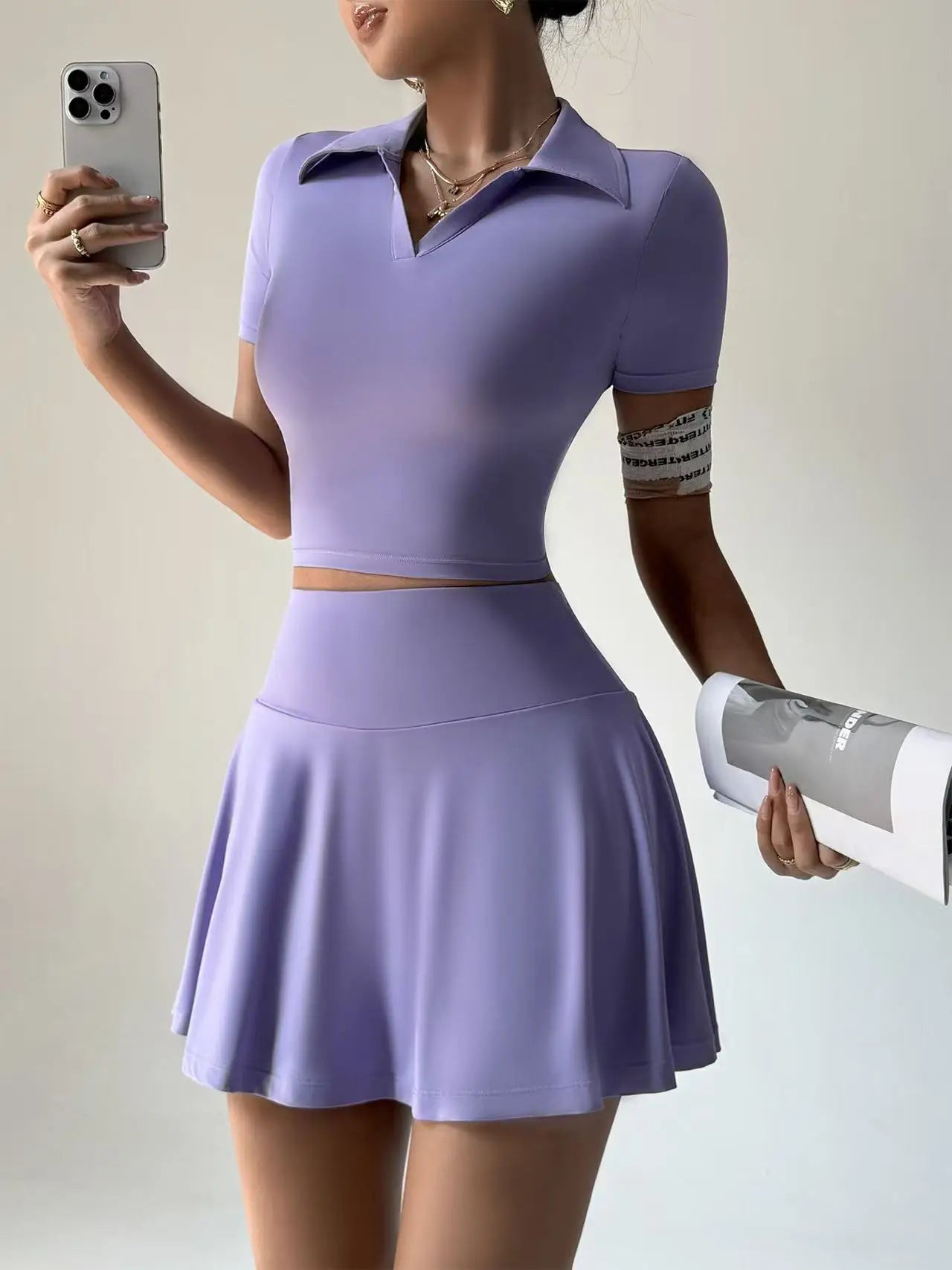 Women’s Sleeveless Golf & Tennis Skirt Set