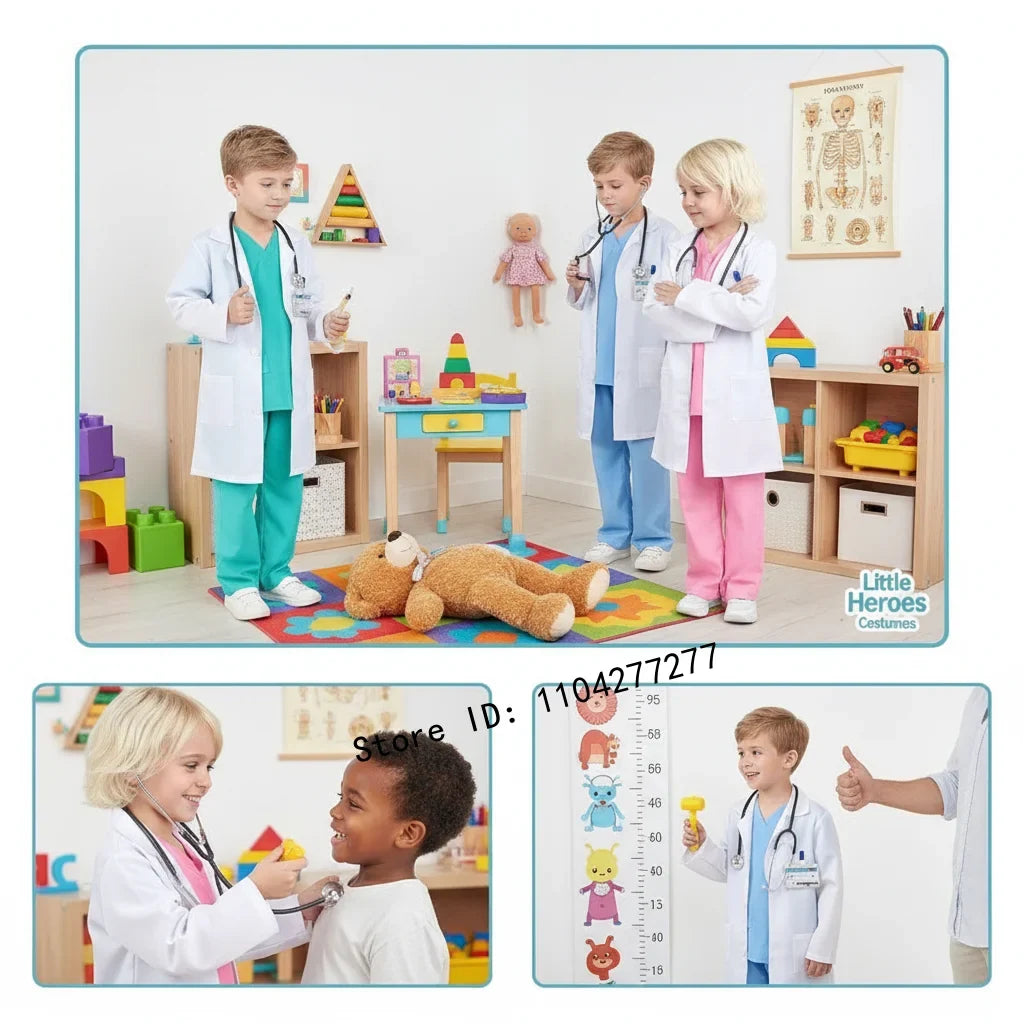 Kids Doctor & Nurse Role-Play Costume