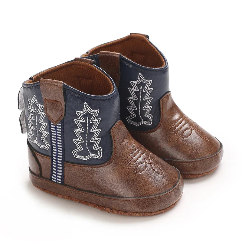 Western cowboy baby boots for infants