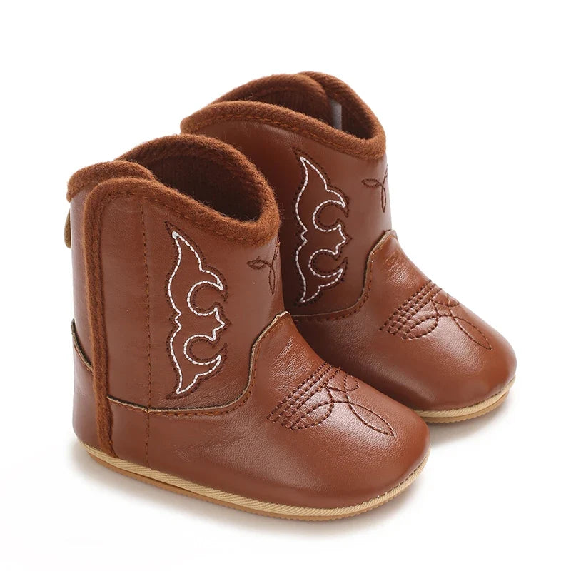 Western cowboy baby boots for infants