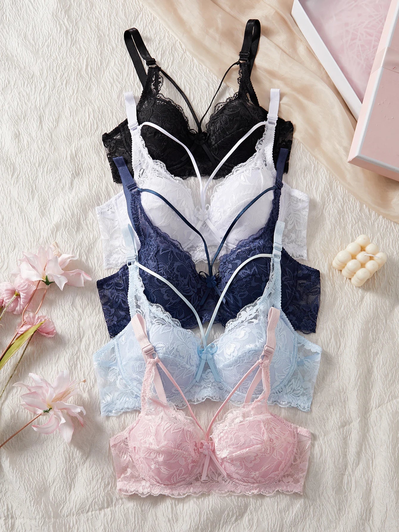 5-Piece Lace Lingerie Set