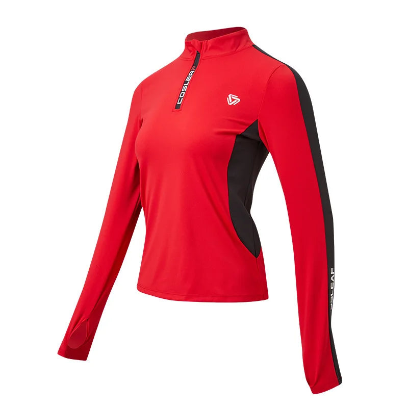 Women's Ice Silk Long Sleeve Running Shirt