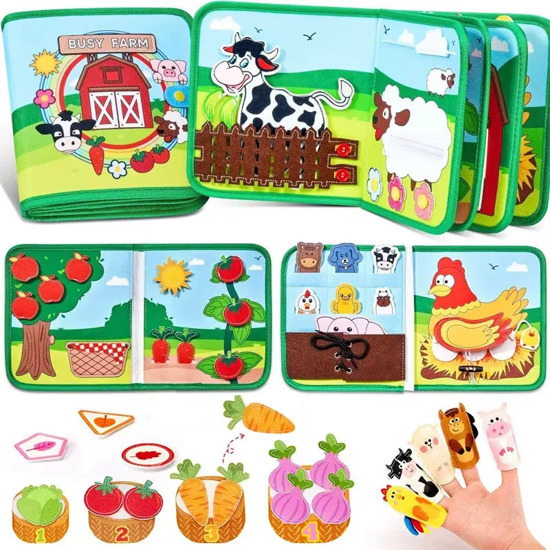 Farm Animal Felt Busy Book – product view 2