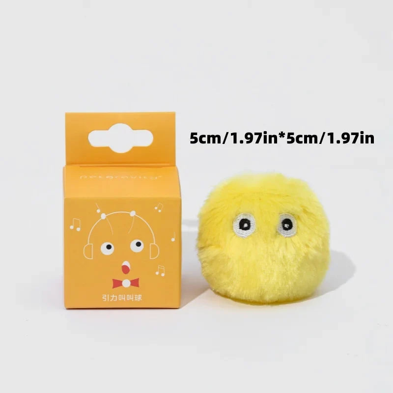 Interactive Plush Cat Toy Ball