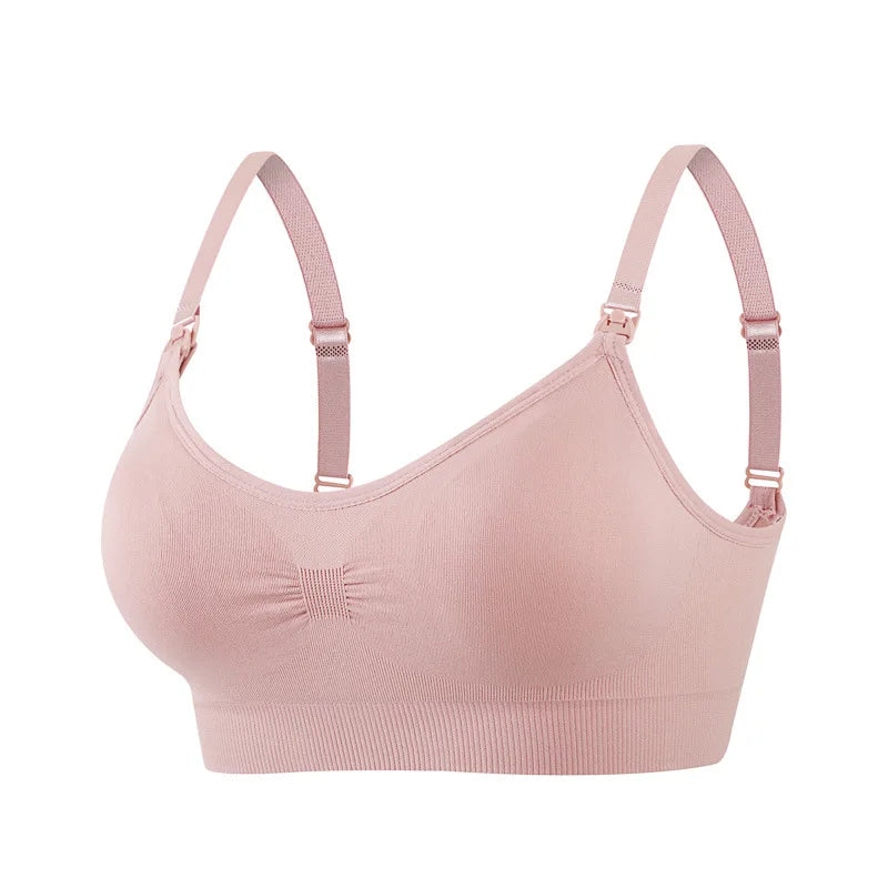 Plus-Size Wire-Free Front-Buckle Nursing Bra