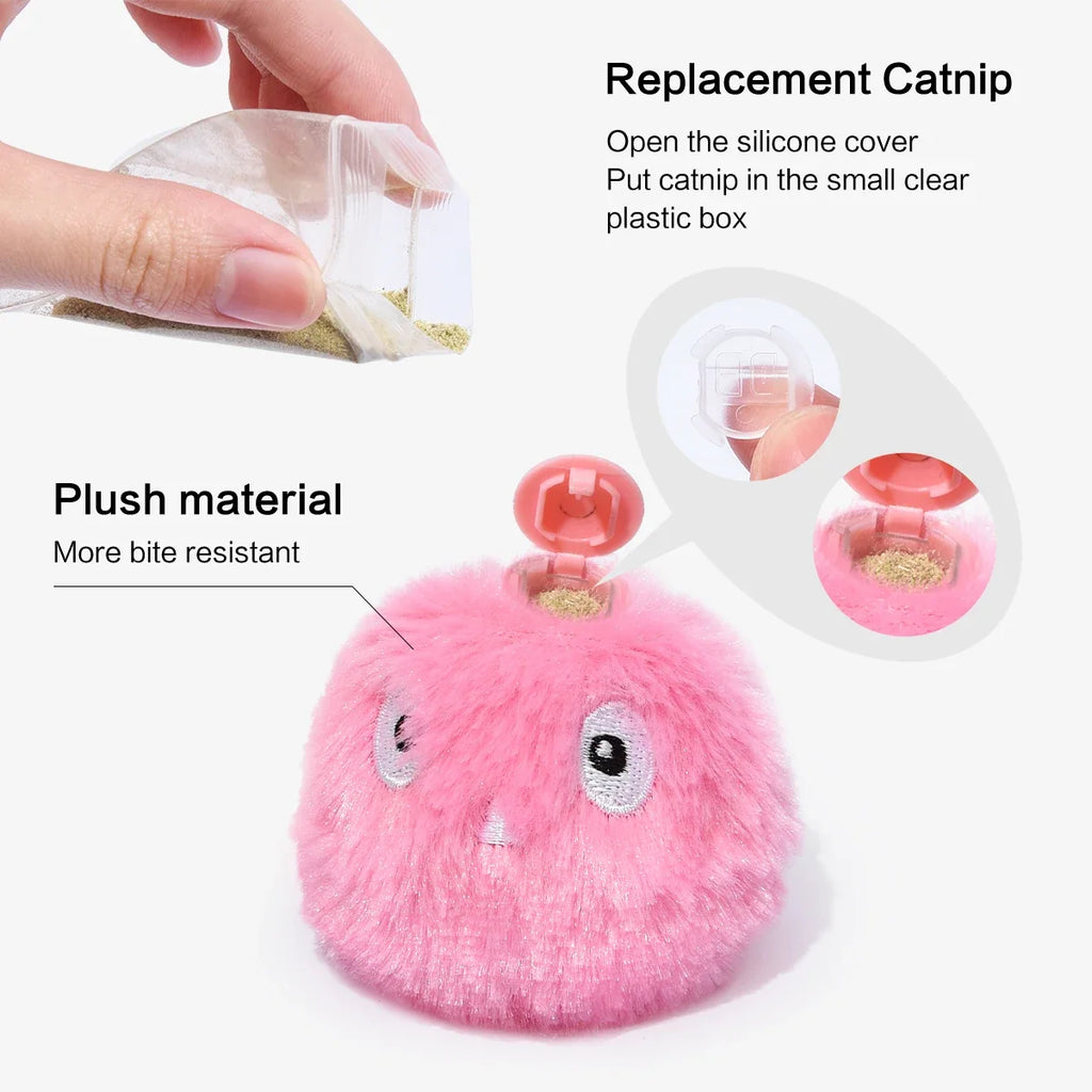 Interactive Plush Cat Toy Ball