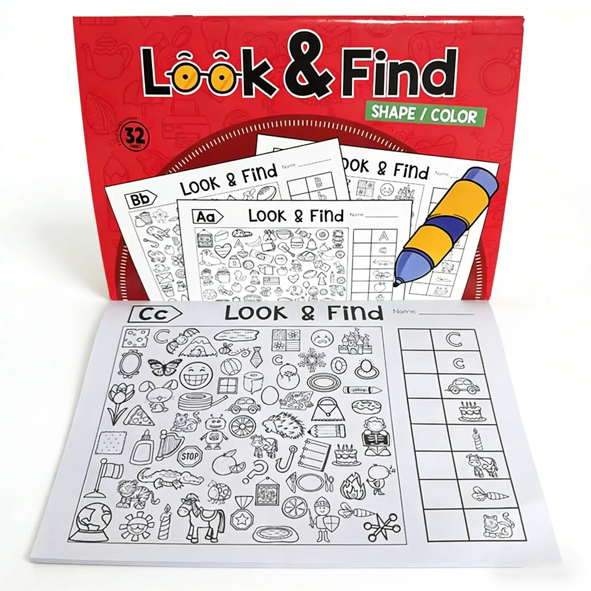 Look & Find Shapes & Colors Activity Workbook