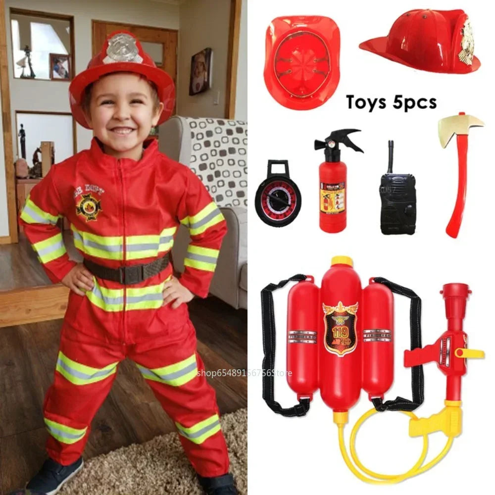 Kids Firefighter Role-Play Costume