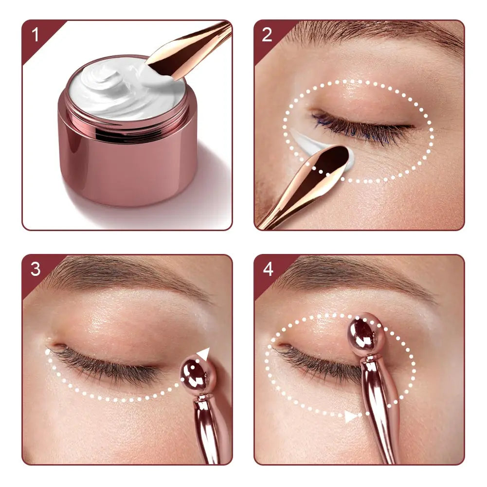 2in1 Mini Eye Massage Stick | Dual-Ended Facial Spoon and Massage Tool