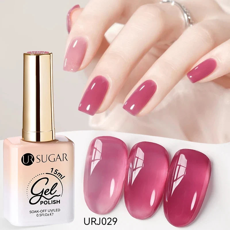 UR SUGAR 15ml Jelly Milky White Gel Polish